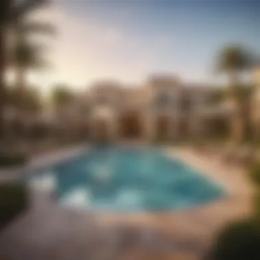 State-of-the-art amenities including a swimming pool in Arabian Ranches