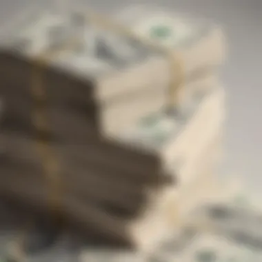 Stack of US Dollar Notes US dollar notes stacked