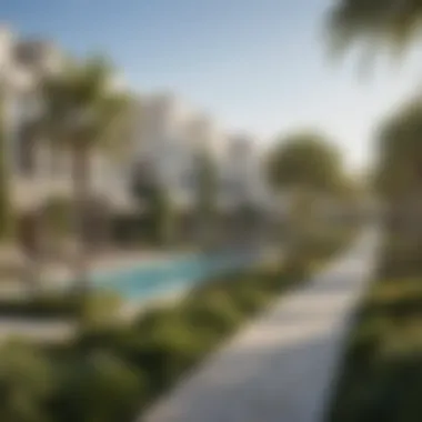 Lush community amenities surrounding Emaar South Villa, perfect for leisure and recreation.