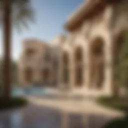 Stunning architecture of Caya Arabian Ranches showcasing luxury design