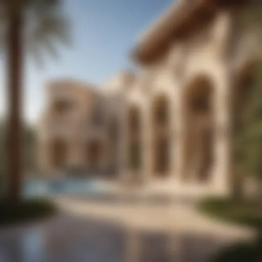 Stunning architecture of Caya Arabian Ranches showcasing luxury design