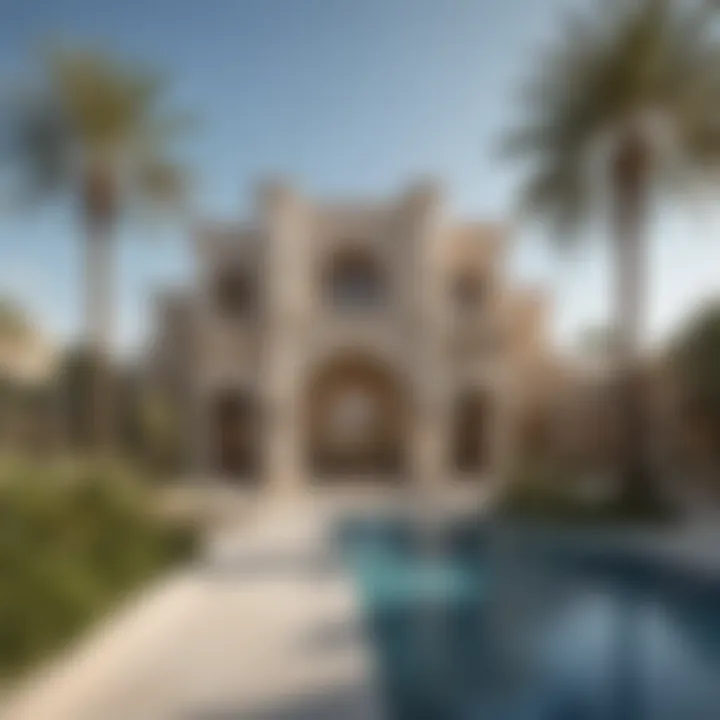 Elegant architectural design of Jebel Ali Palm Villas