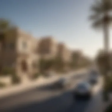 View of Umm Al Sheif neighborhood highlighting its prime location