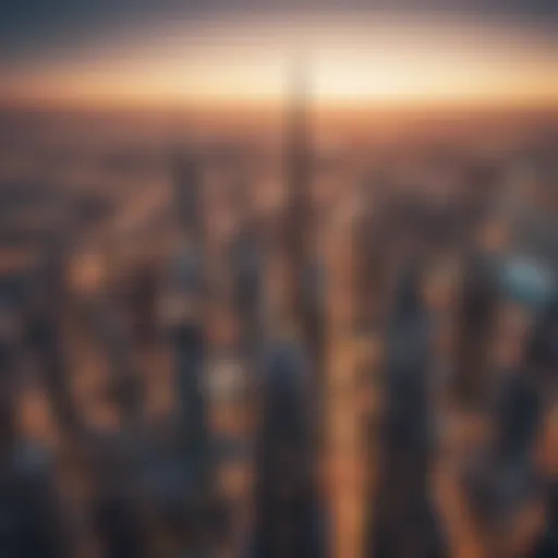 Aerial view of Dubai's skyline showcasing stunning skyscrapers