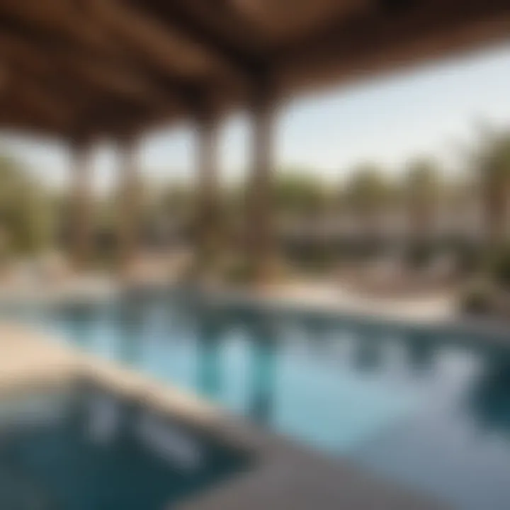 Luxurious amenities including pools and leisure areas