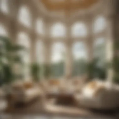 Luxurious interior of The Palm House featuring elegant furnishings